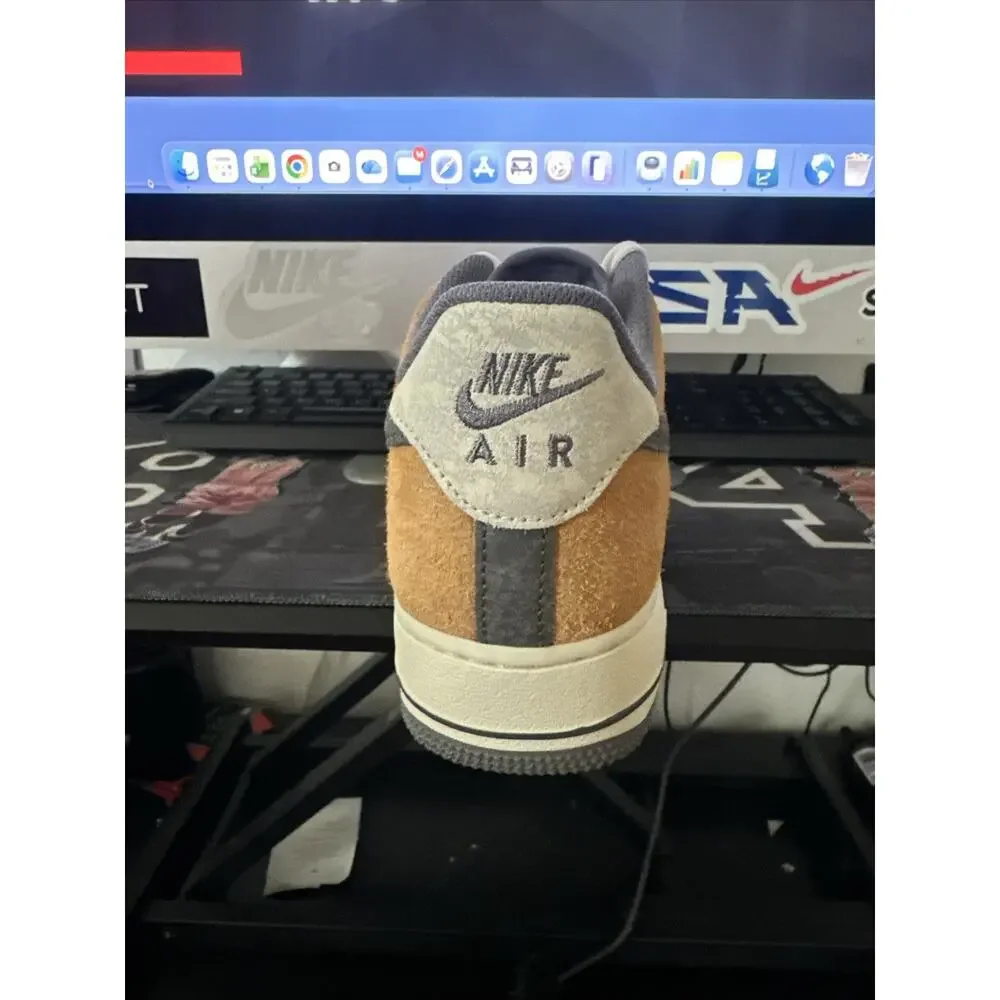 New Men 's Size 8 Nike Air Force 1 '07 LV8 Phantom Copper Moon IB7718-030